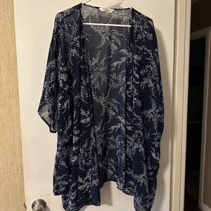 DAVI & DANI Navy~White Kimono 1X